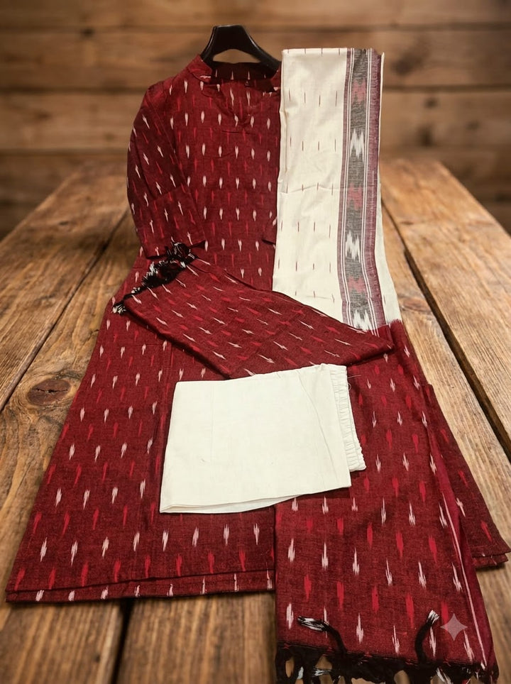 Sprinkle Of Joy Khadi Cotton Kurti Set