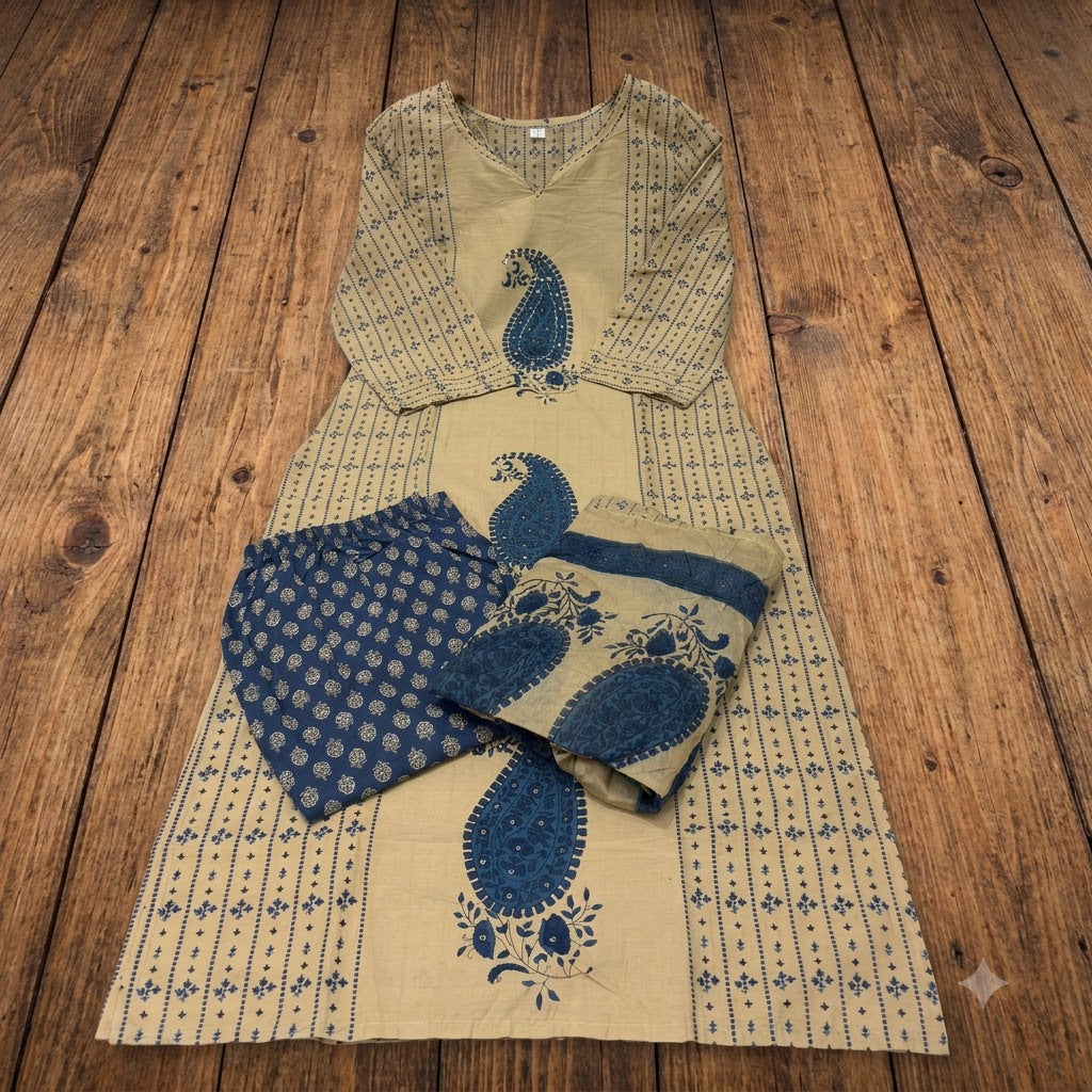 Everyday Elegance Cotton Kurti Set