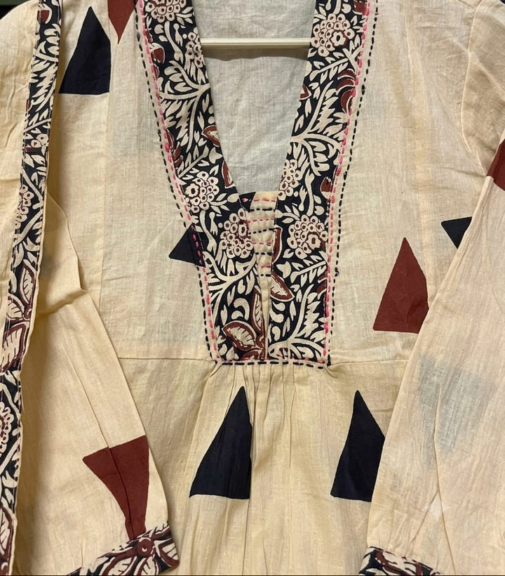Glided Grace Cotton Kurti Set