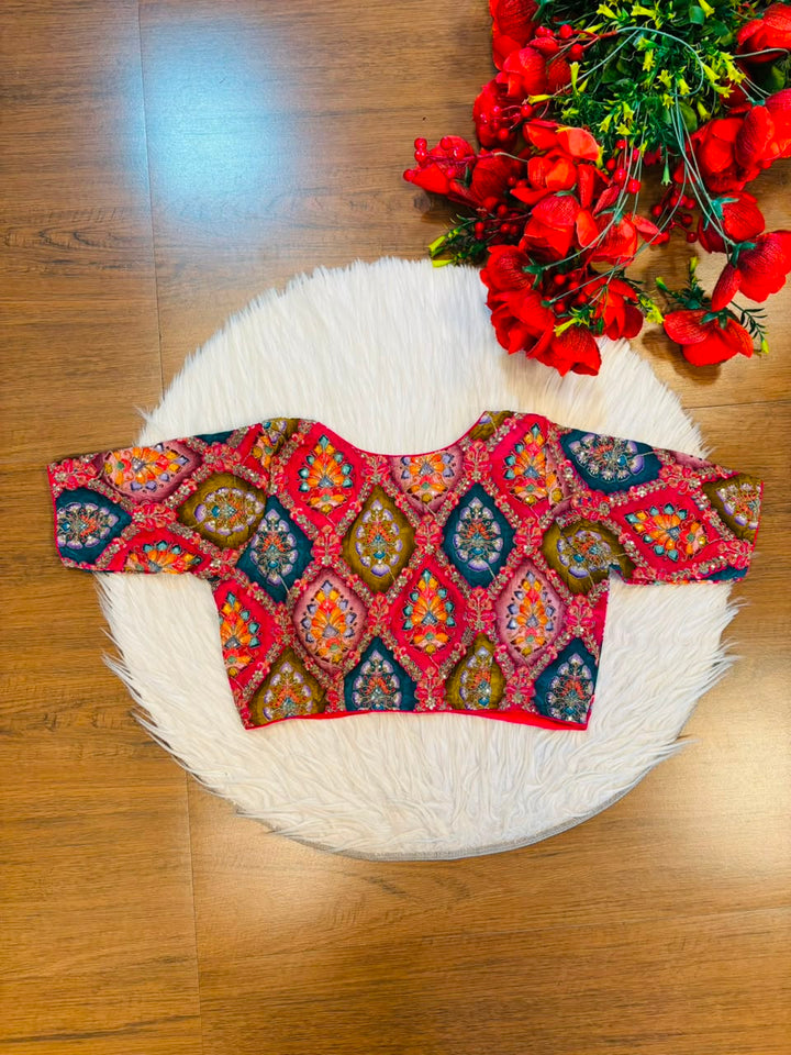 Dreams Become Design – Designer Zari & Sequins Crepe Blouse
