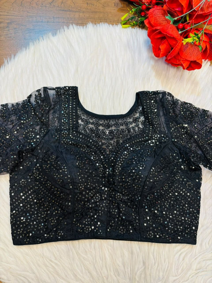 The Celestial Legacy – Designer Organza Blouse