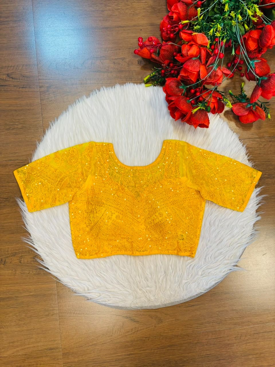 The Celestial Legacy – Designer Organza Blouse