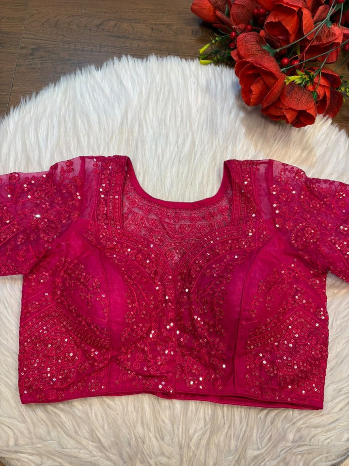The Celestial Legacy – Designer Organza Blouse