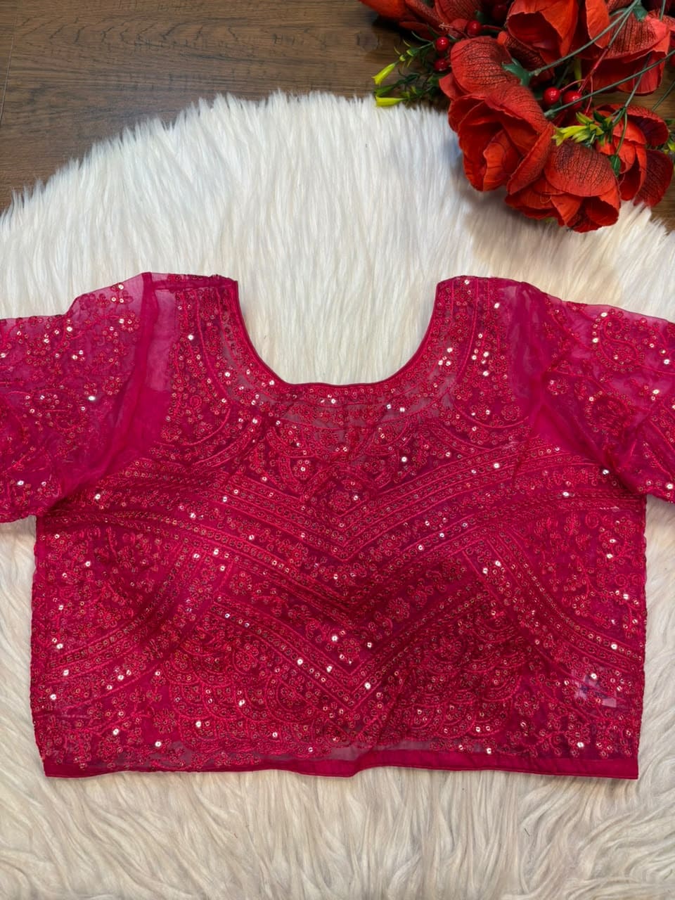 The Celestial Legacy – Designer Organza Blouse