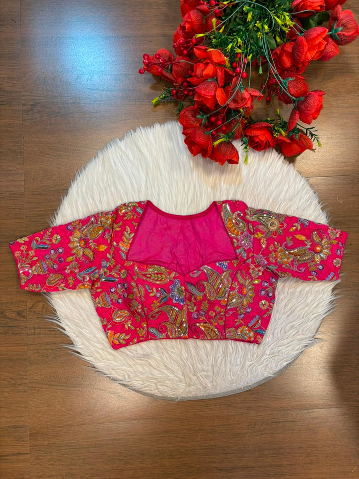 Own The Crown – Designer Zari & Sequins Crepe Blouse