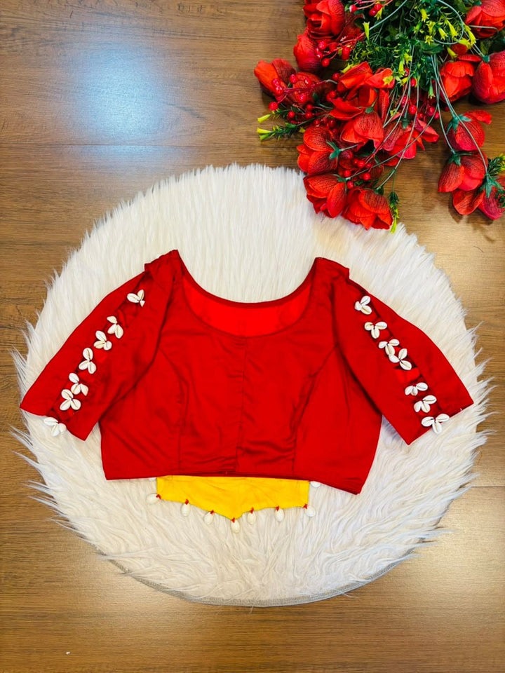 Navrang Cowrie Shell Designer Blouse
