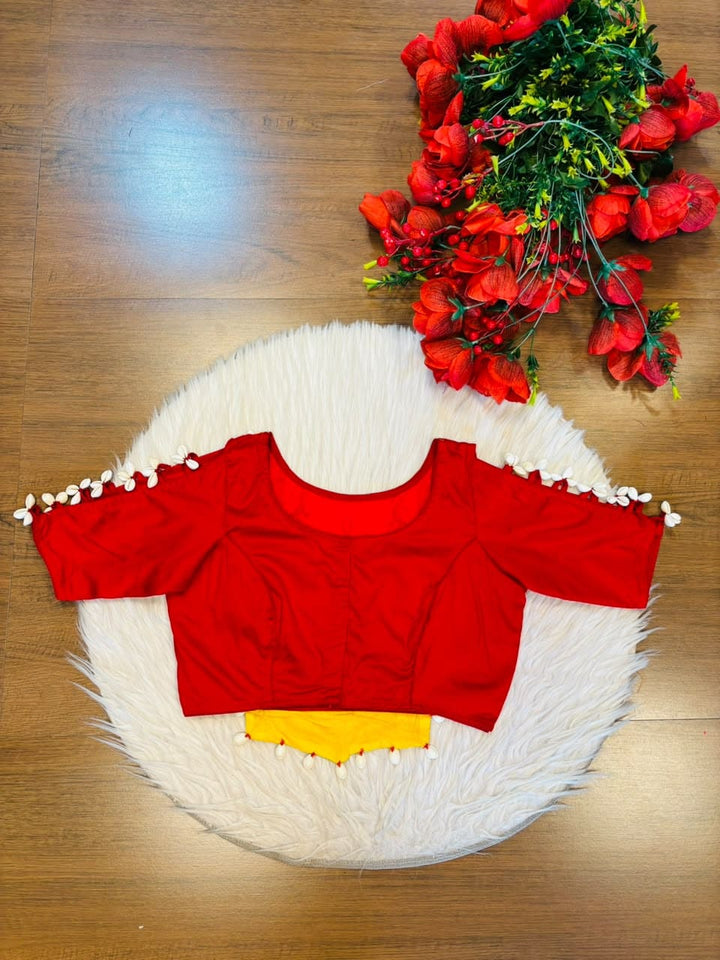 Navrang Cowrie Shell Designer Blouse