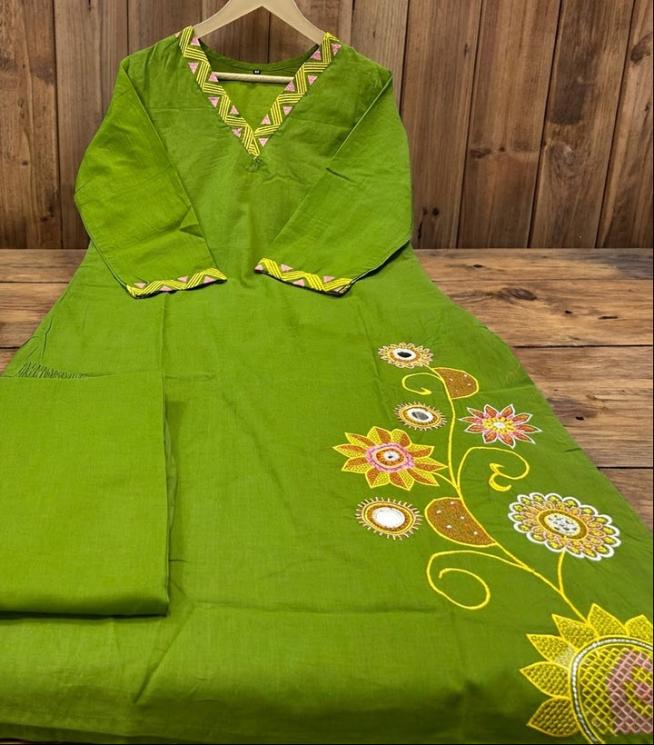 Shine For You Cotton  Kurti Set