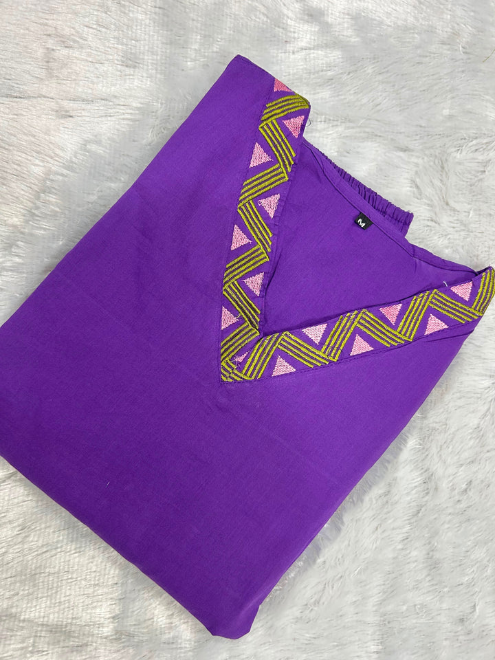 Shine For You Cotton  Kurti Set