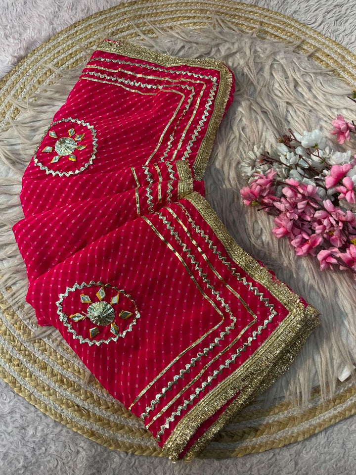 Mon Amaar Gulnaar Kaccha Gota Patti Saree