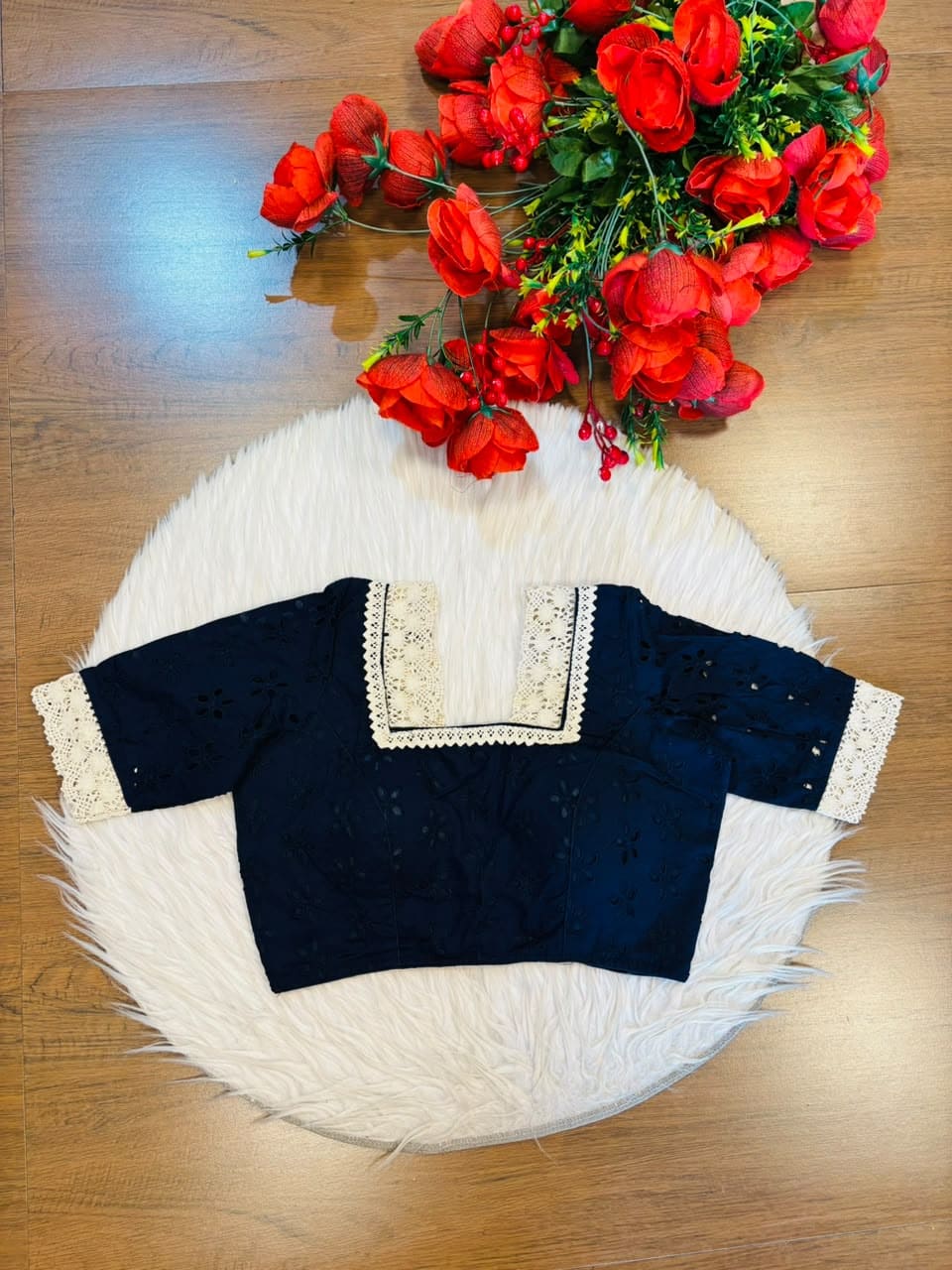 Hakoba Heritage Lace Designer Blouse