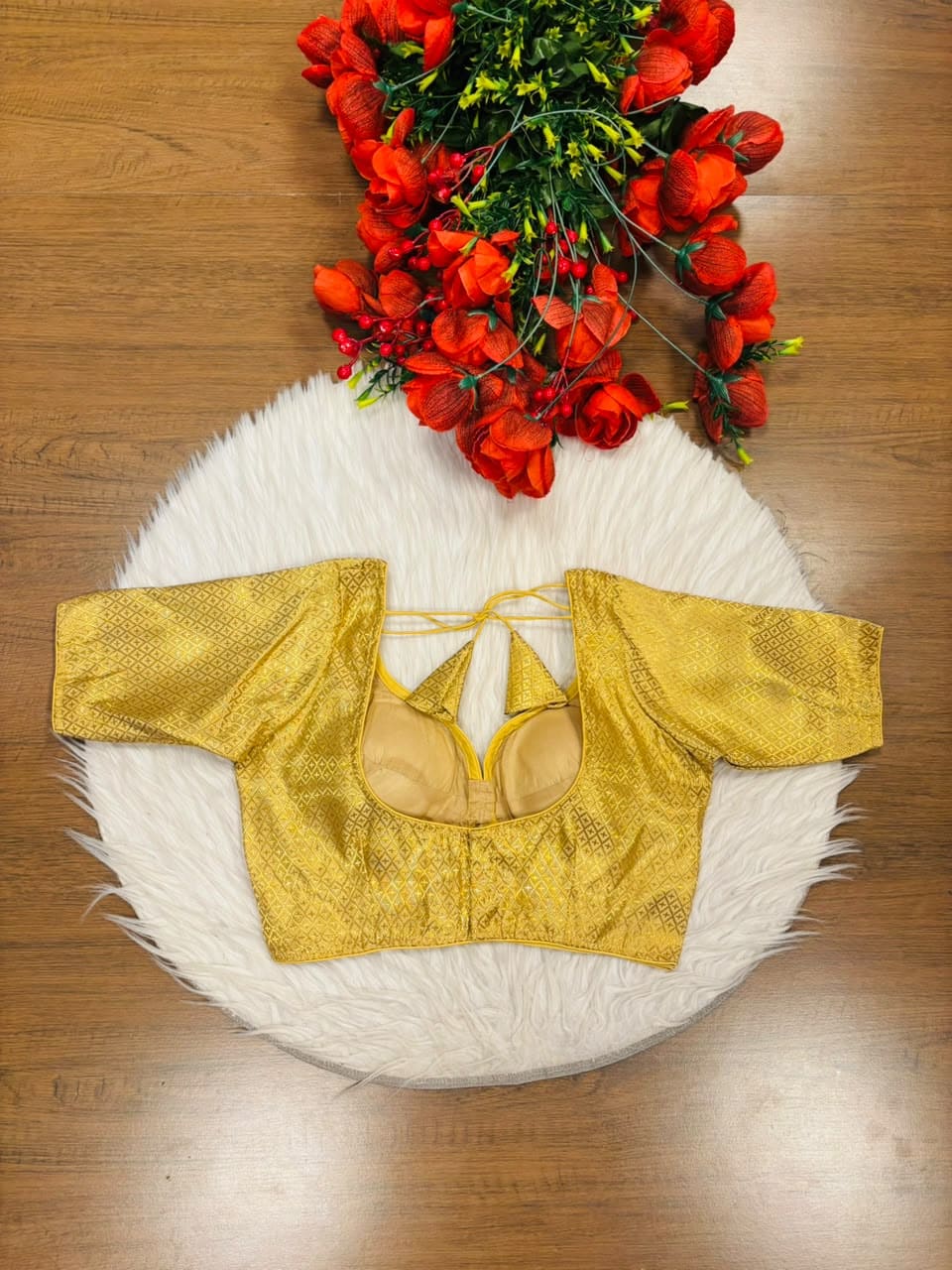 Golden Shine Brocade Blouse