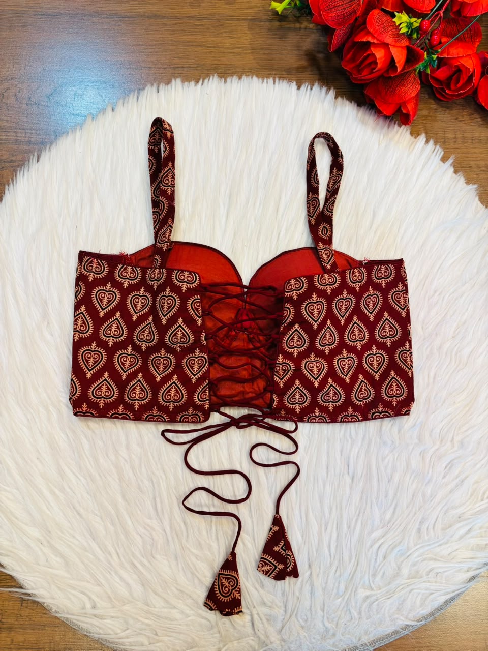 Desi Icon Ajrakh Print Blouse