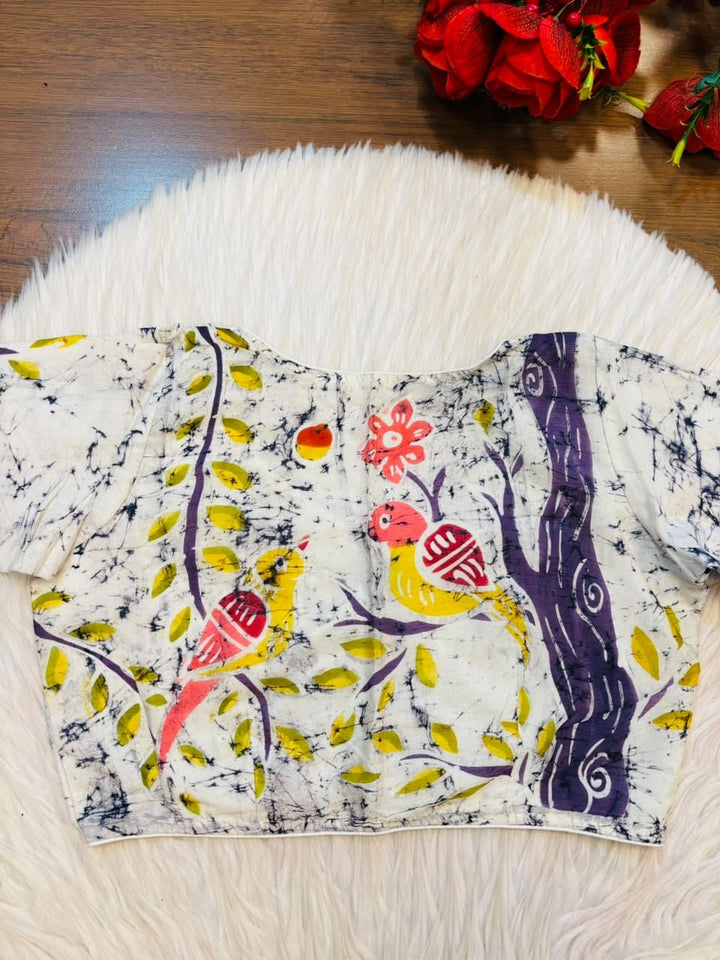 Song of the Sparrow – Batik Designer Blouse