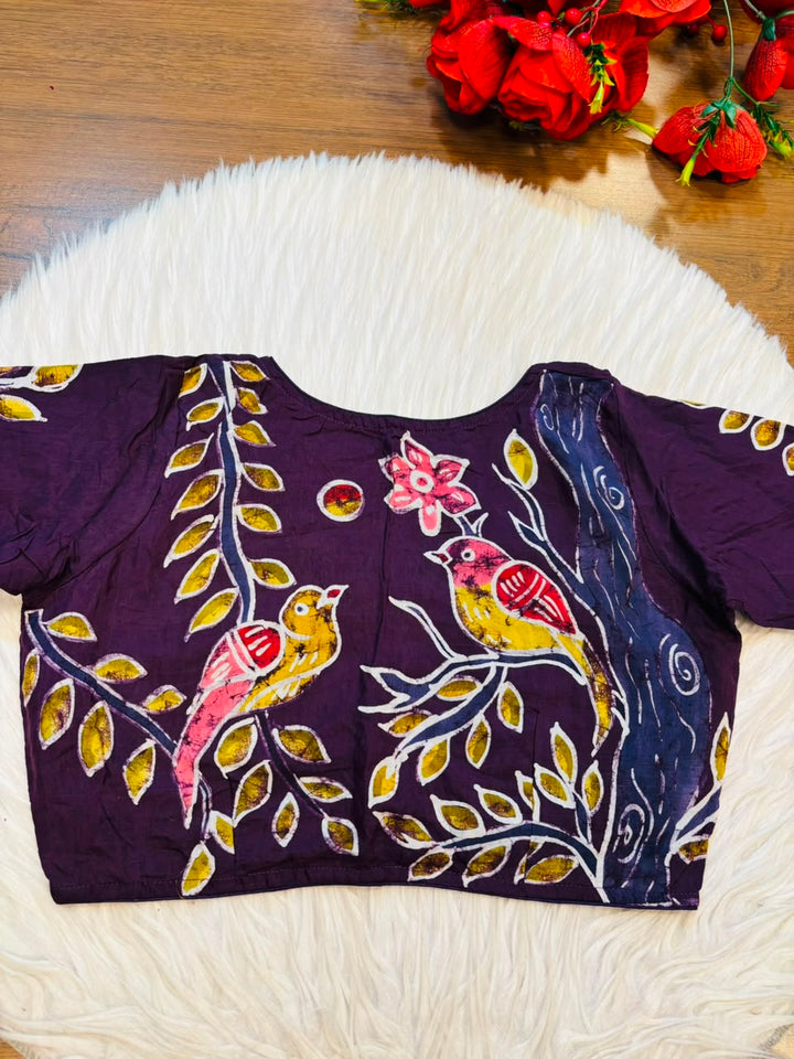 Song of the Sparrow – Batik Designer Blouse