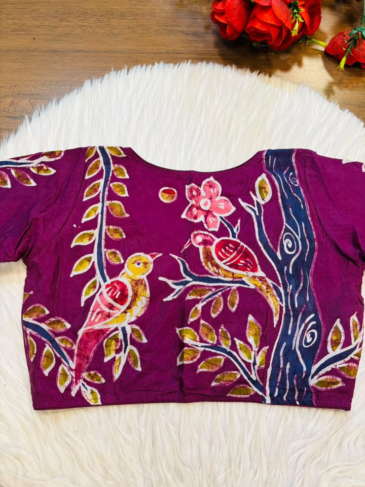 Song of the Sparrow – Batik Designer Blouse