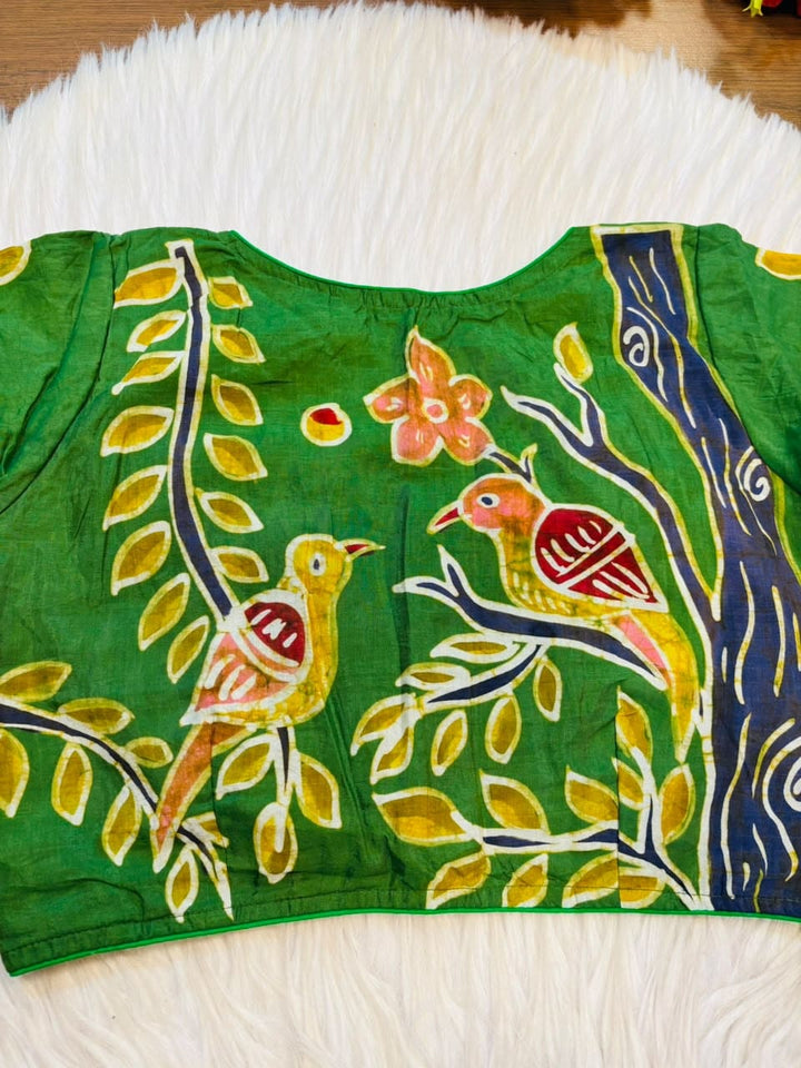 Song of the Sparrow – Batik Designer Blouse