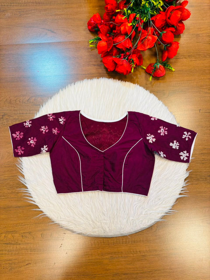 Mahishasuramardini Batik Silk Blouse