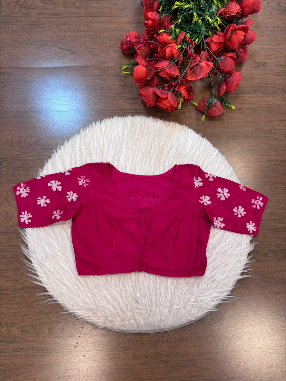 Mahishasuramardini Batik Silk Blouse