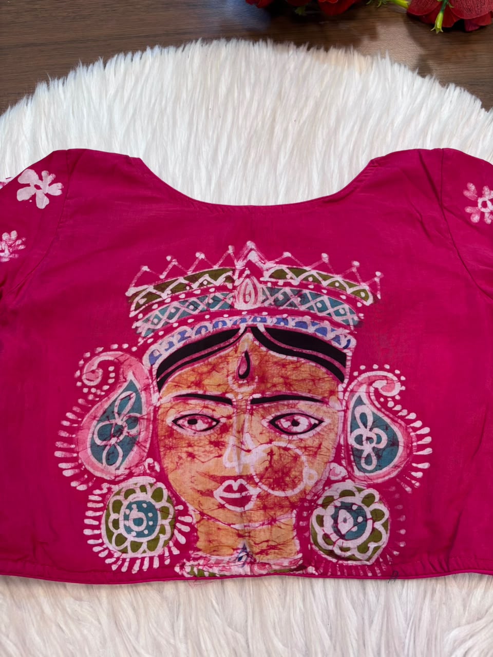 Mahishasuramardini Batik Silk Blouse