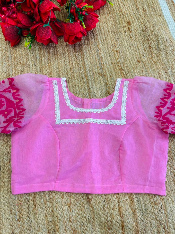 Golapi Golpo Bengal Jamdani Saree With Blouse (Combo)