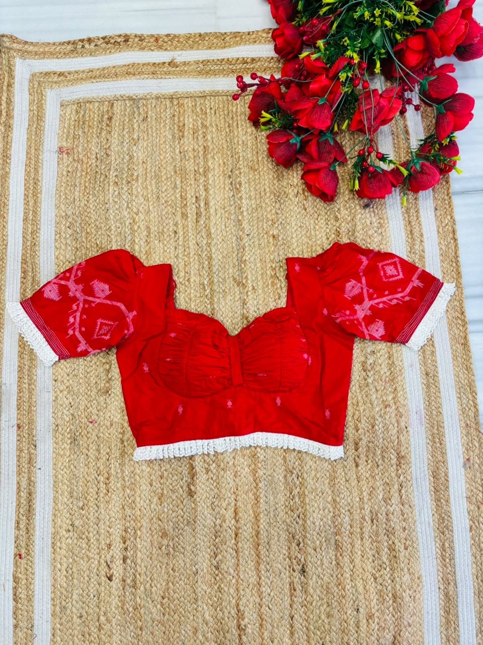 The Sacred Sharod Radiance Designer Blouse