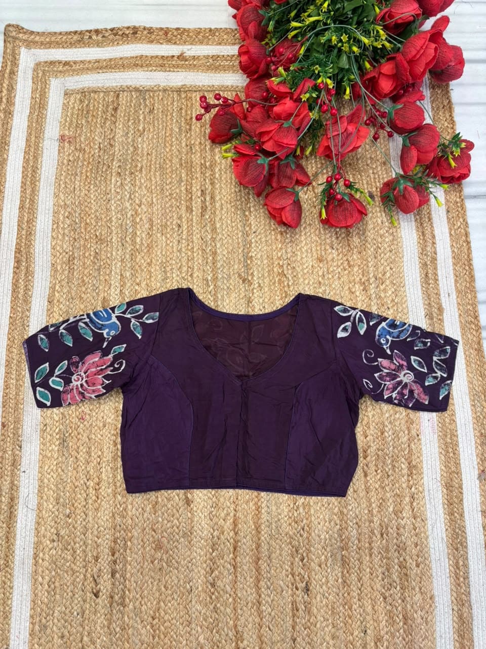 Floral Daydream- Batik Designer Blouse