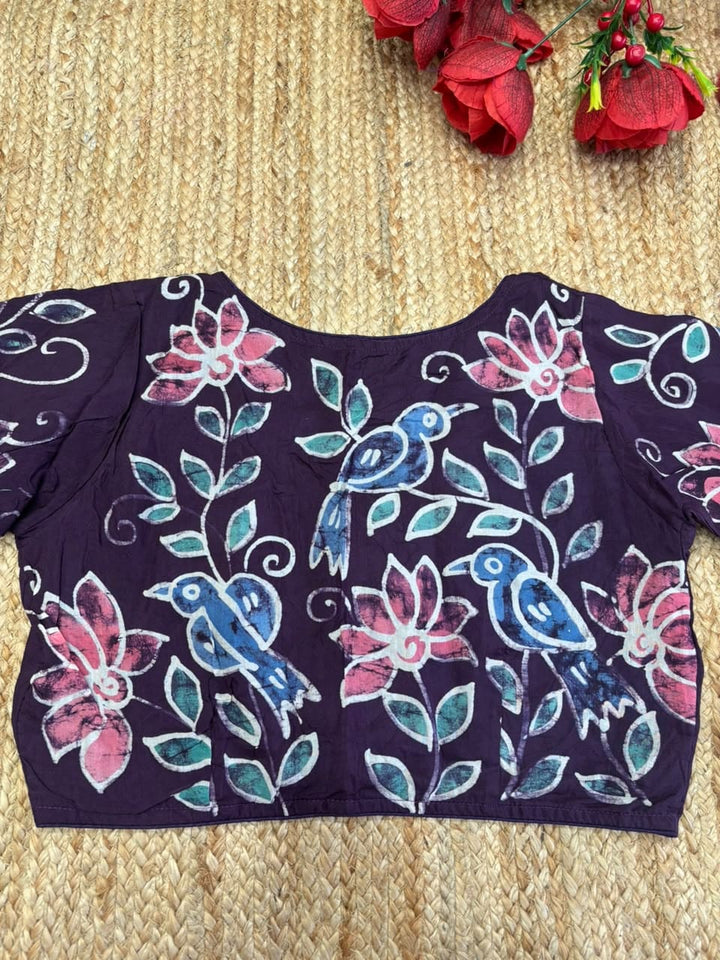 Floral Daydream- Batik Designer Blouse