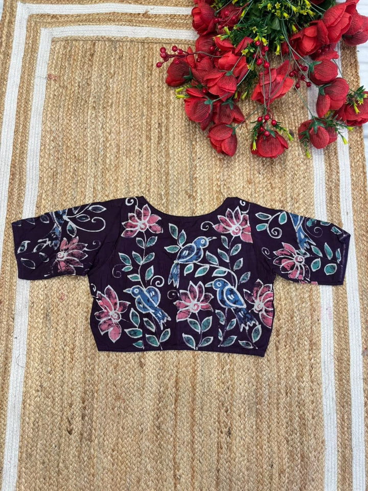 Floral Daydream- Batik Designer Blouse