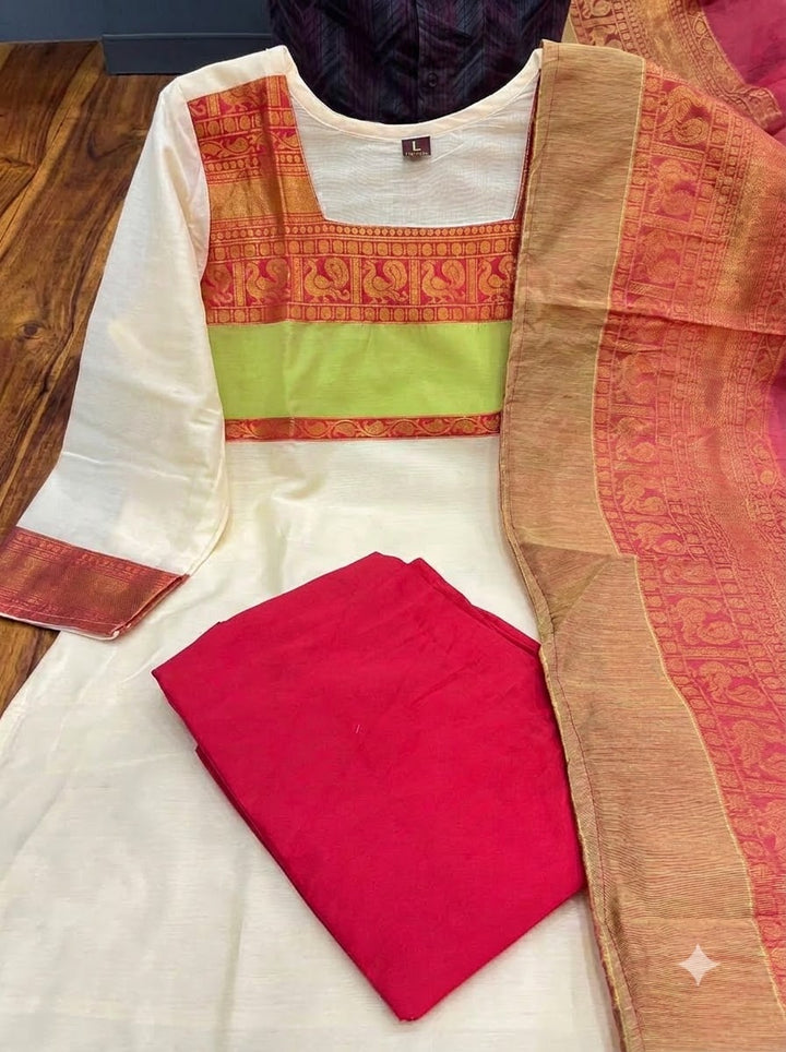 Triveni kanchi Cotton Kurti Set