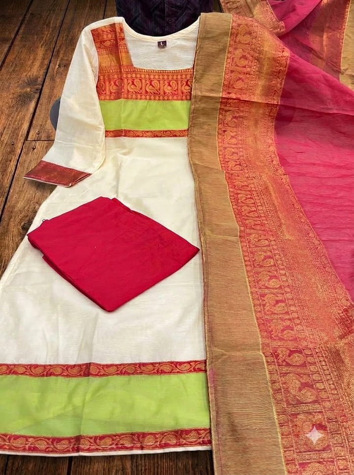 Triveni kanchi Cotton Kurti Set