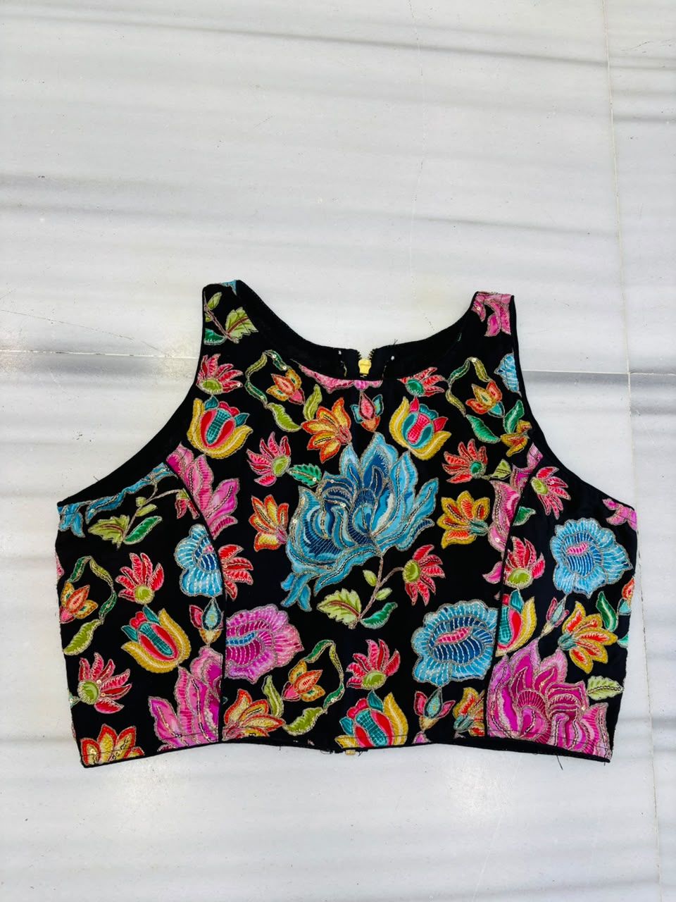 Gardenia Royale Crepe Silk Blouse