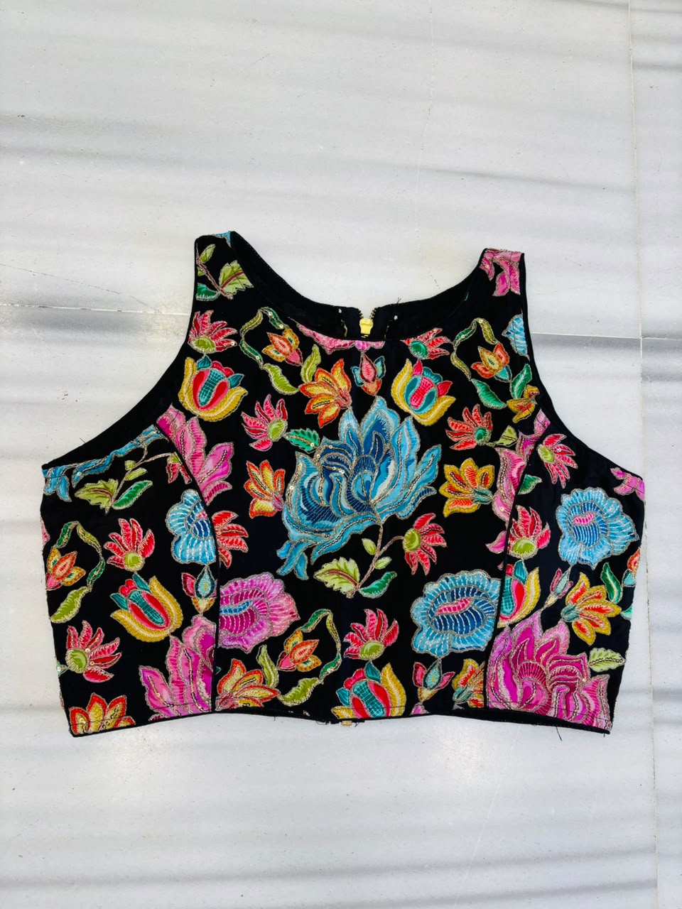 Gardenia Royale Crepe Silk Blouse