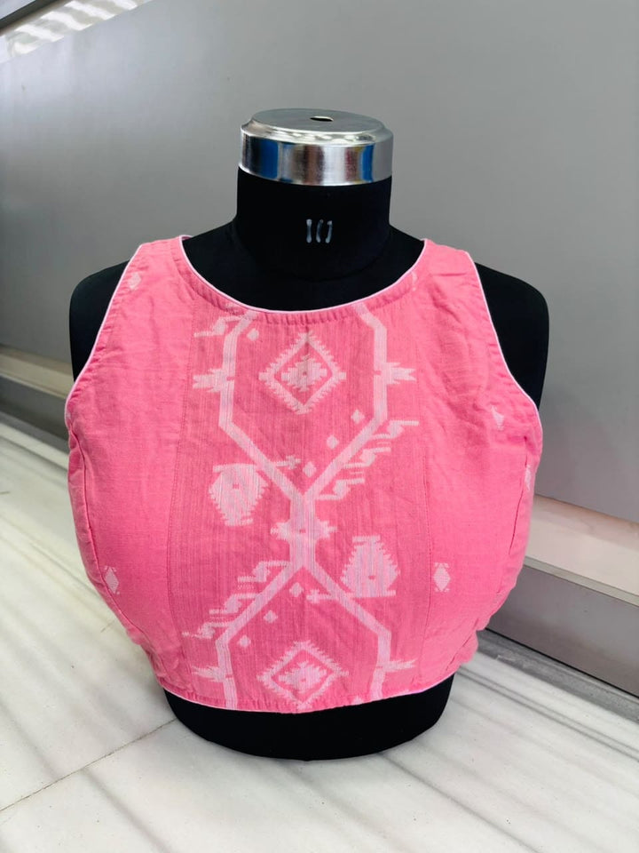 Woven to Impress – Cotton Jamdani Woven Designer Blouse