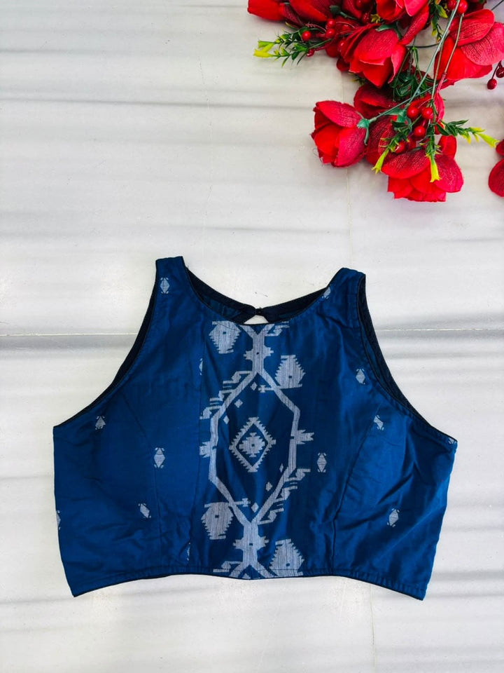 Woven to Impress – Cotton Jamdani Woven Designer Blouse