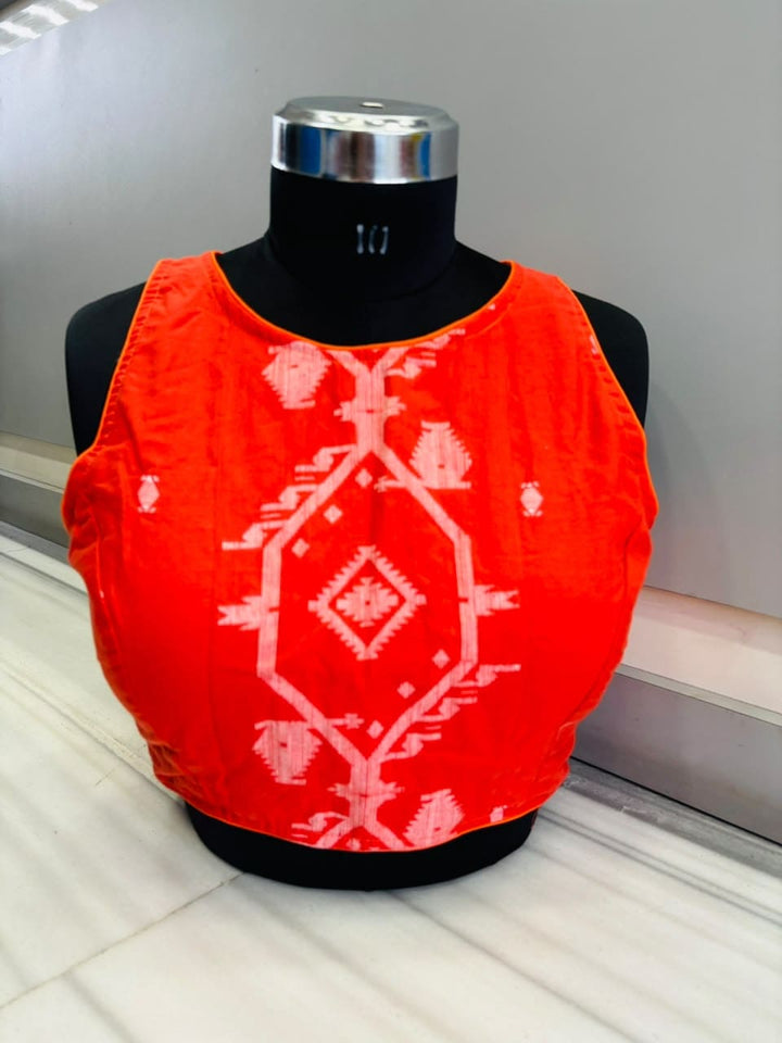 Woven to Impress – Cotton Jamdani Woven Designer Blouse