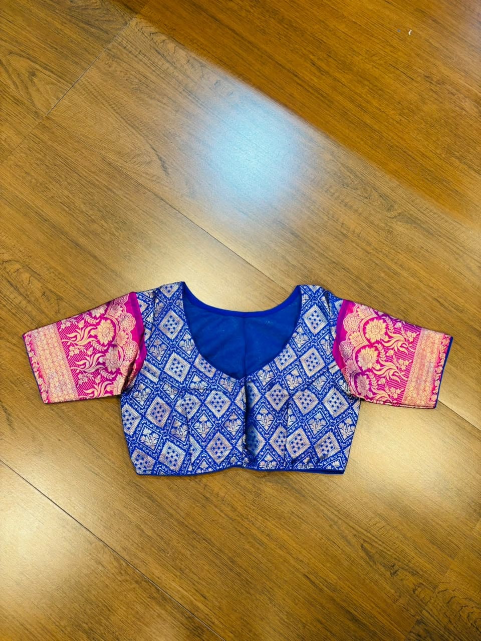 Rajeshwari Grace- Katan Silk Banarasi Zari Woven Designer Blouse