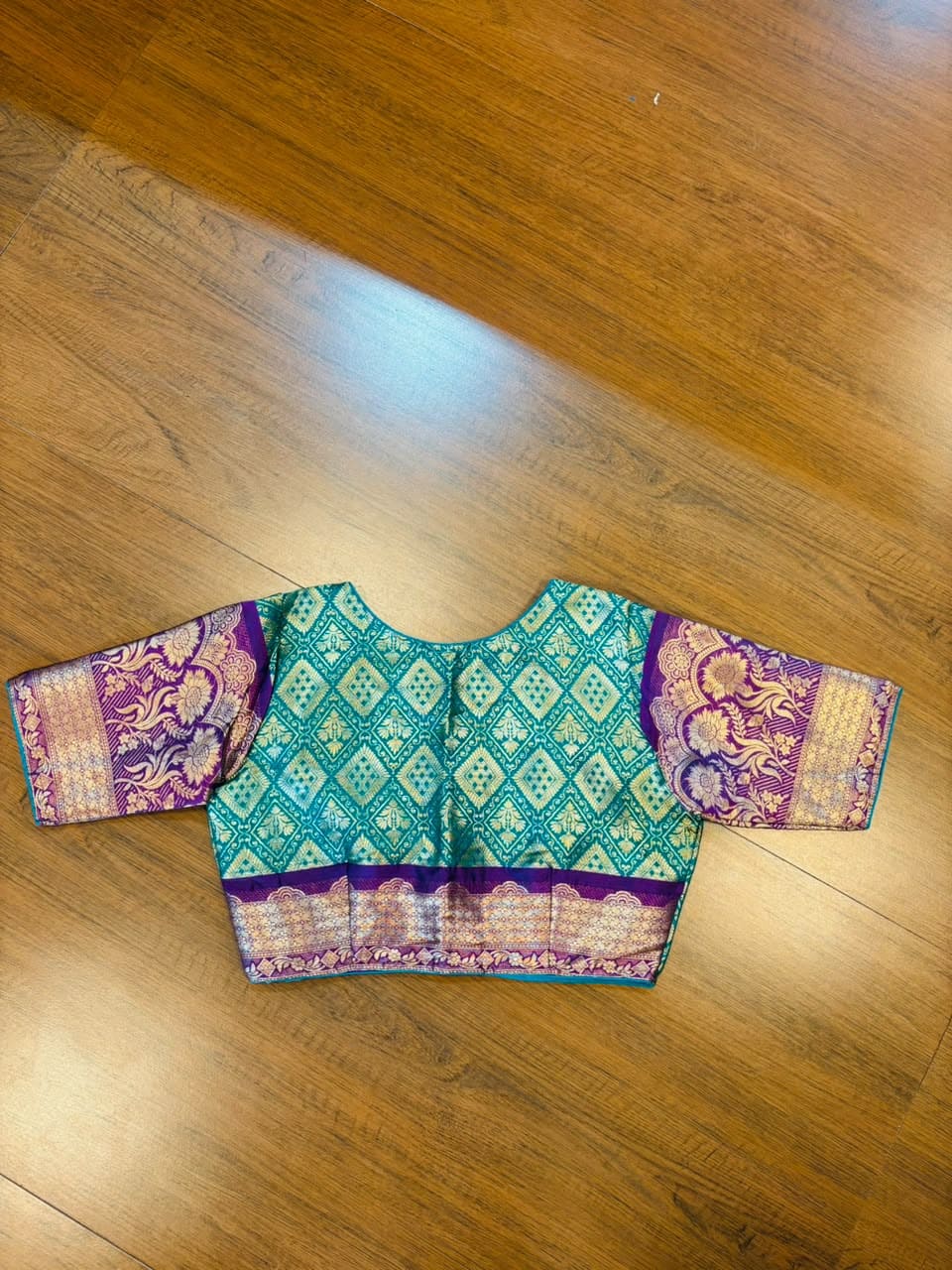 Rajeshwari Grace- Katan Silk Banarasi Zari Woven Designer Blouse
