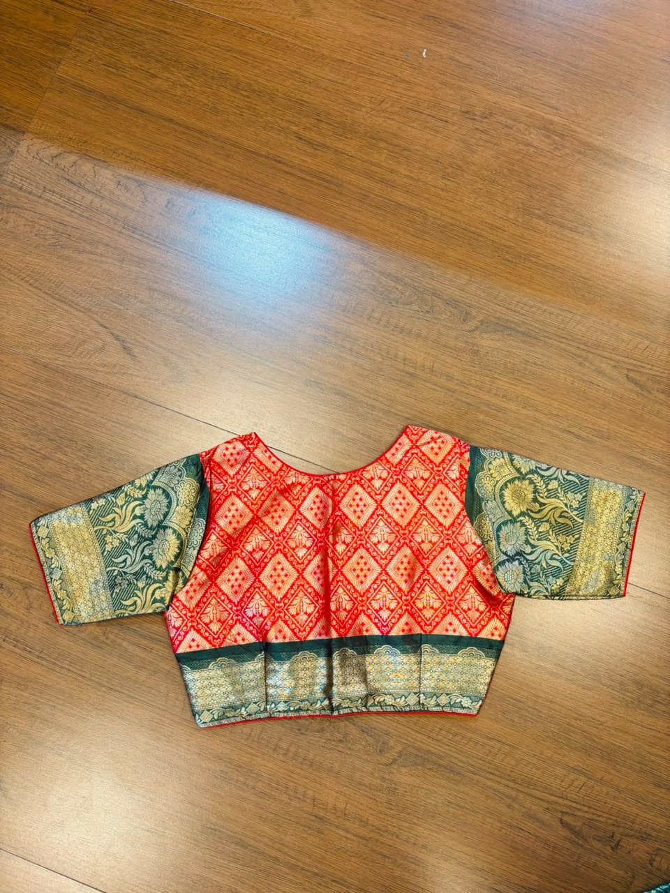 Rajeshwari Grace- Katan Silk Banarasi Zari Woven Designer Blouse