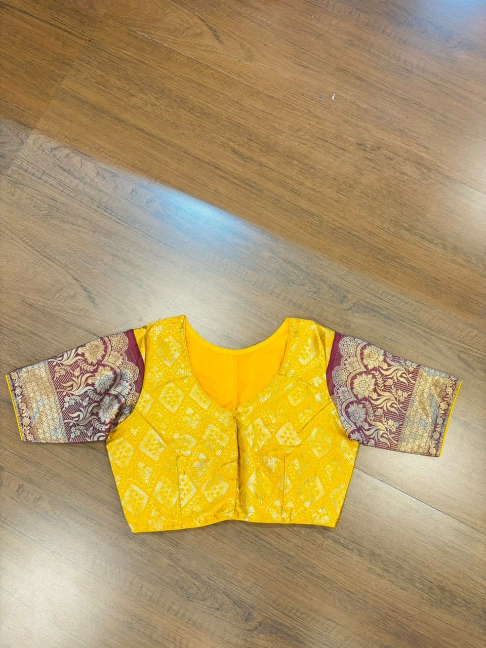 Rajeshwari Grace- Katan Silk Banarasi Zari Woven Designer Blouse