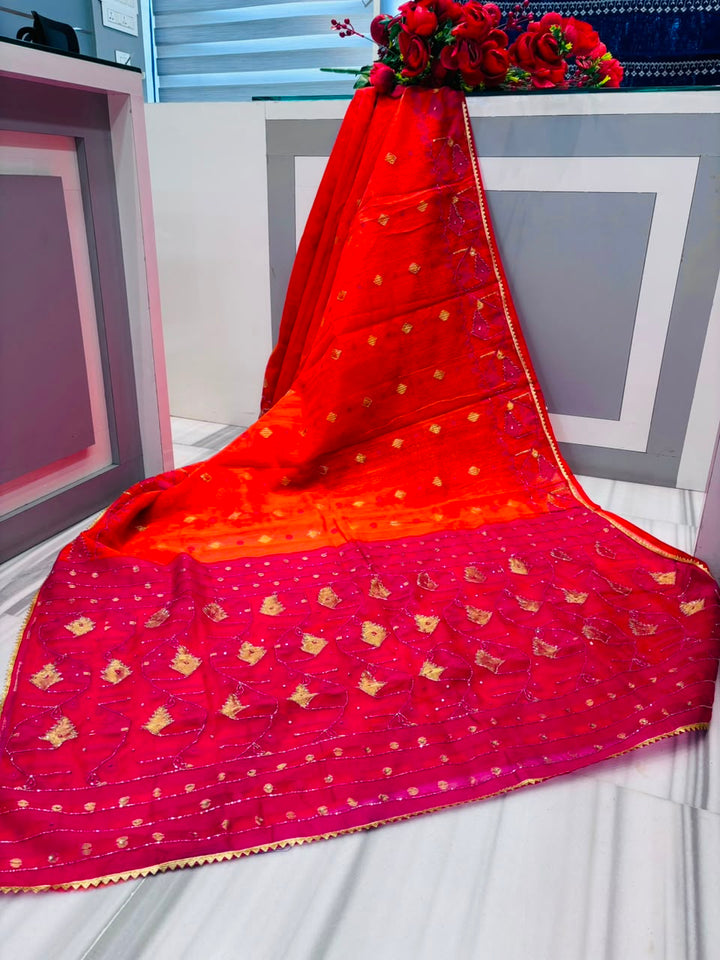 Sonar Alo  Katdana Jamdani Saree