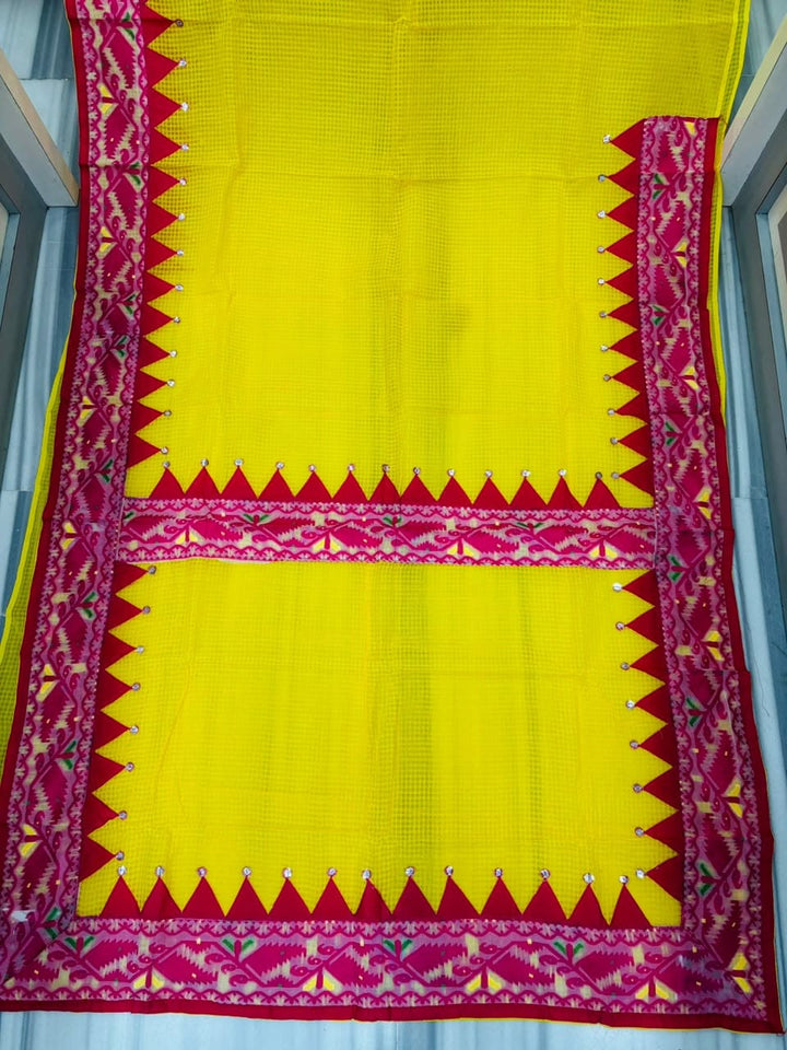 Roudrarekha Jamdani Applique Work Kota Saree