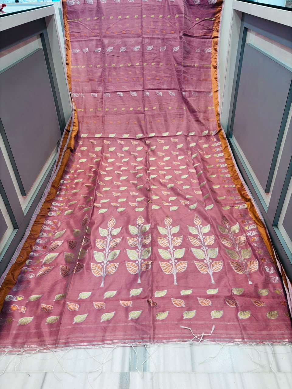 Patrachhaya - Khadi  Cotton Saree