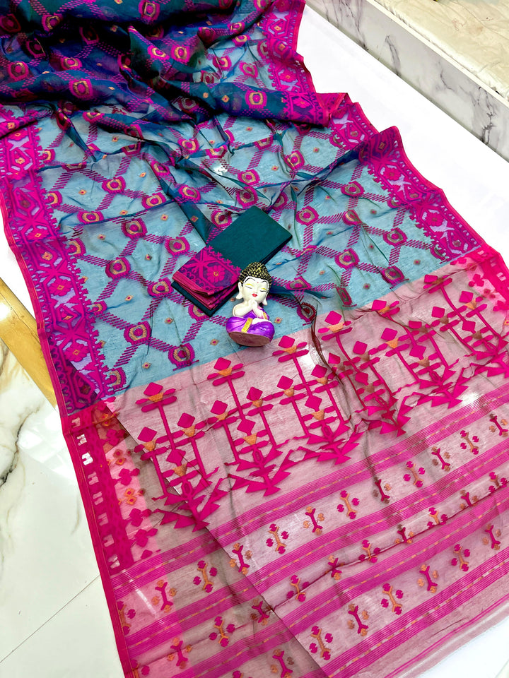 Pujar Shaj Bengal Jamdani Saree