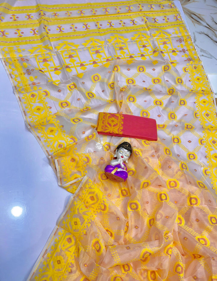 Pujar Shaj Bengal Jamdani Saree