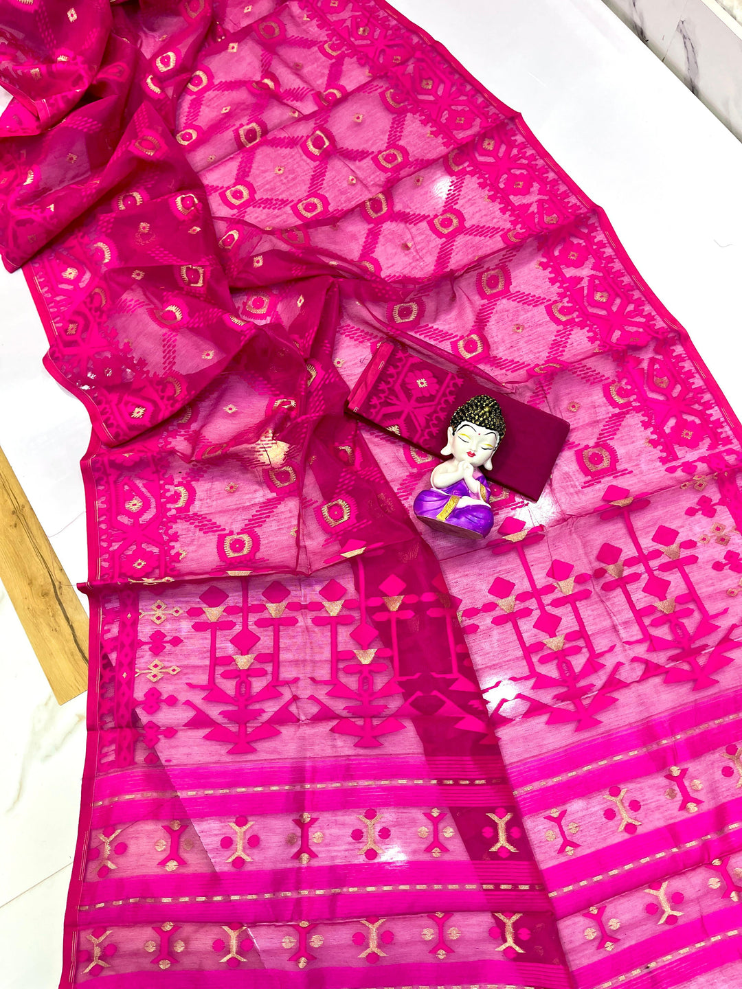 Pujar Shaj Bengal Jamdani Saree