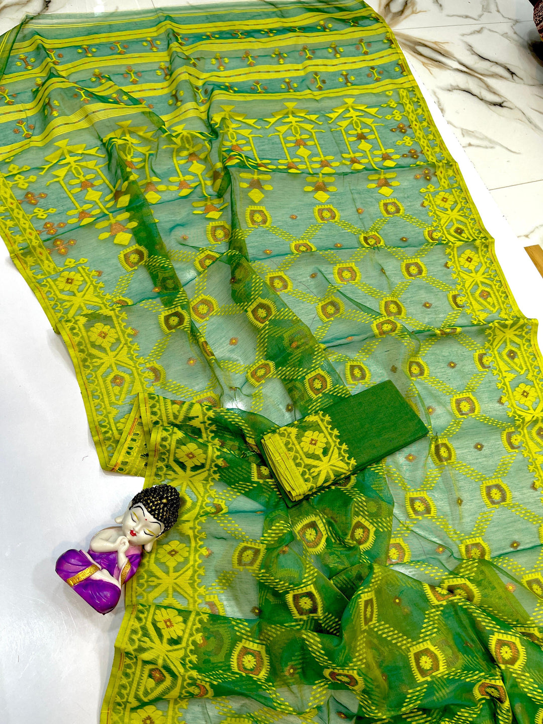 Pujar Shaj Bengal Jamdani Saree