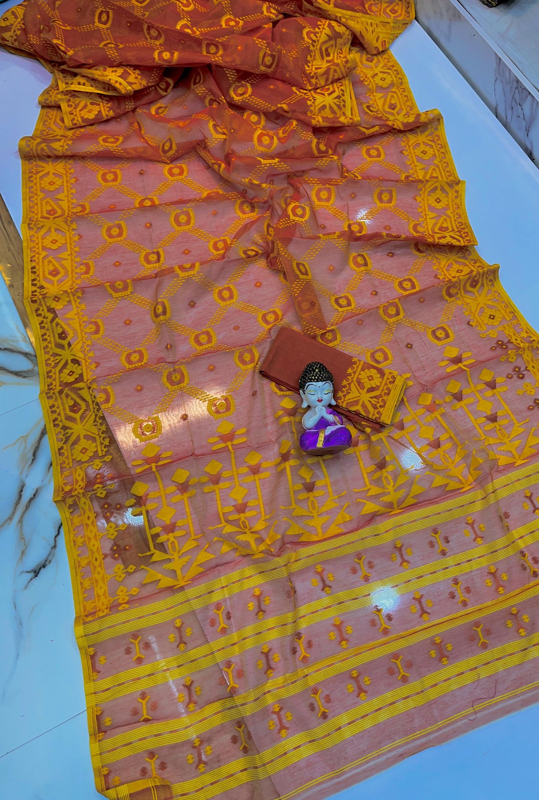 Pujar Shaj Bengal Jamdani Saree