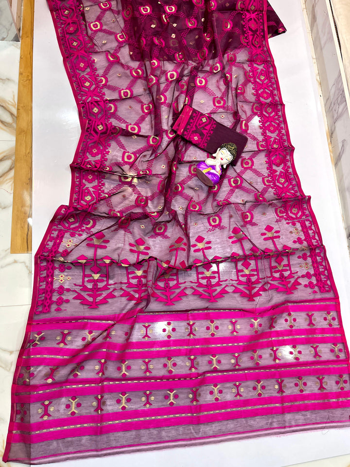 Pujar Shaj Bengal Jamdani Saree
