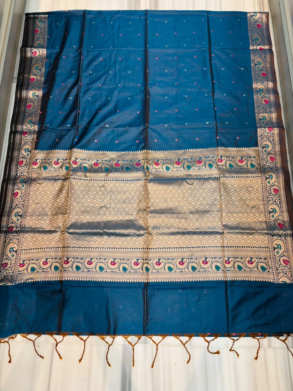 Crown of Desire - Muga Katan Silk Saree